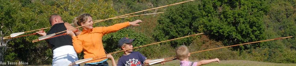 Tir au propulseur en famille